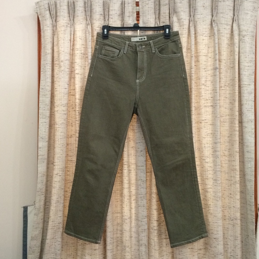 Topshop Moto Cassis Straight Leg Jeans